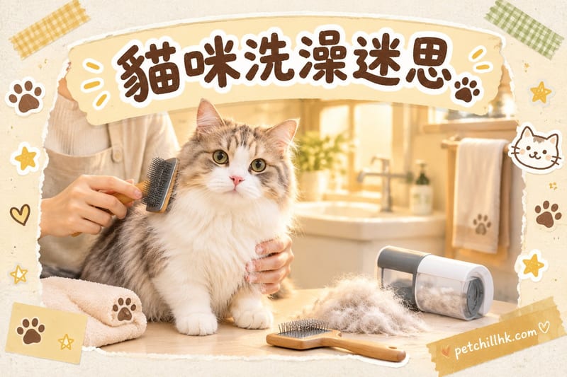 貓咪洗澡迷思｜香港貓要唔要沖涼？幾耐洗一次・注意事項