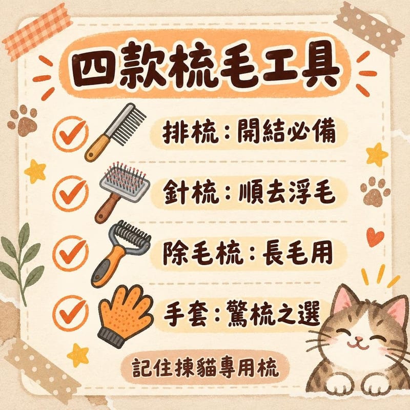 cat-brushing-guide 知識圖卡1