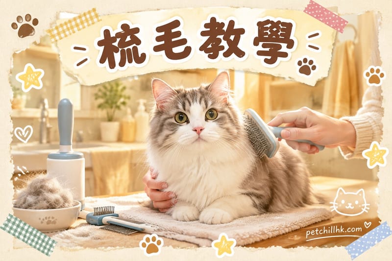 梳毛教學｜香港貓咪梳毛方法・頻率・工具完整指南