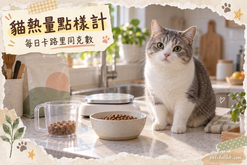 貓熱量計算|香港貓主必學:RER/MER 公式+濕乾糧克數對照表