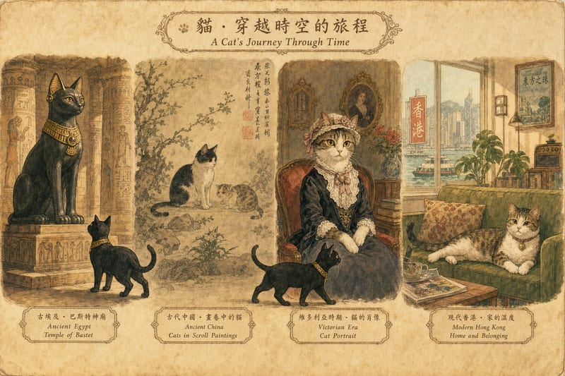 貓咪馴化史|由近東野貓到香港主子的一萬年