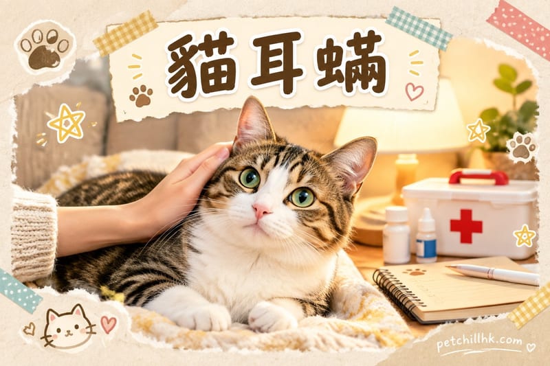 貓耳蟎攻略|咖啡渣耳垢・狂抓耳・傳染預防(香港貓奴必讀)