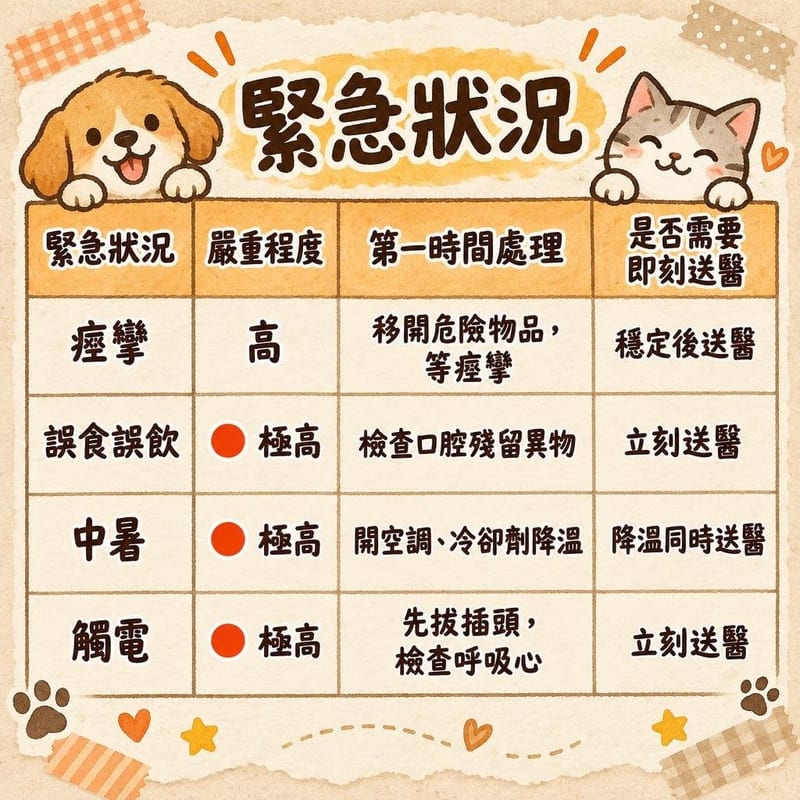 緊急狀況|PetChill 圖卡整理