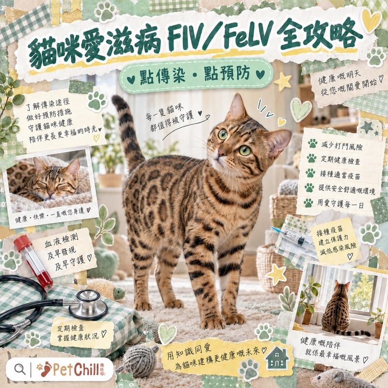 貓愛滋 FIV/白血病 FeLV:有冇得醫、點傳染