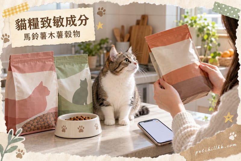 貓糧致敏成分全解|馬鈴薯、木薯粉、穀物到底會唔會令貓咪過敏?