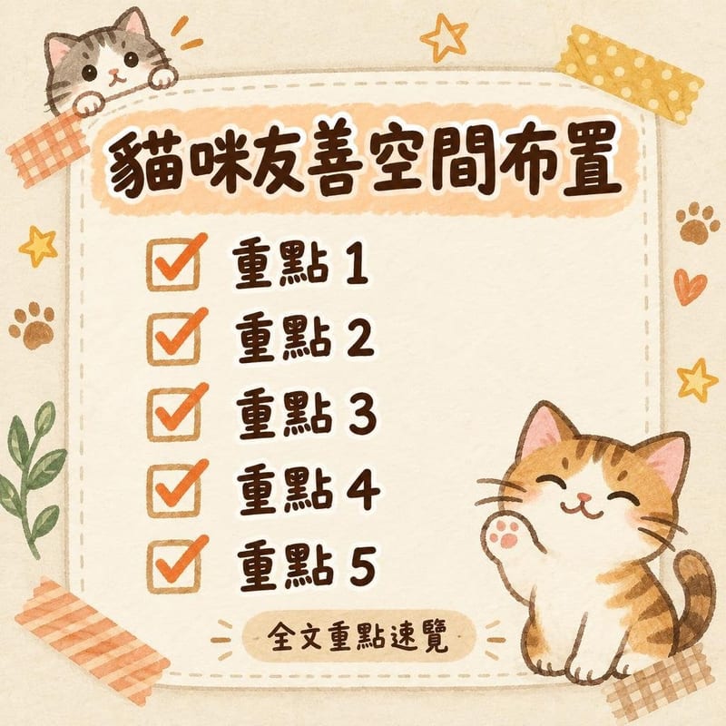 貓咪友善空間布置|PetChill 圖卡整理