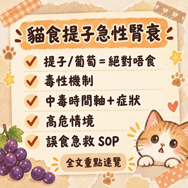 貓食提子急性腎衰|PetChill 圖卡整理