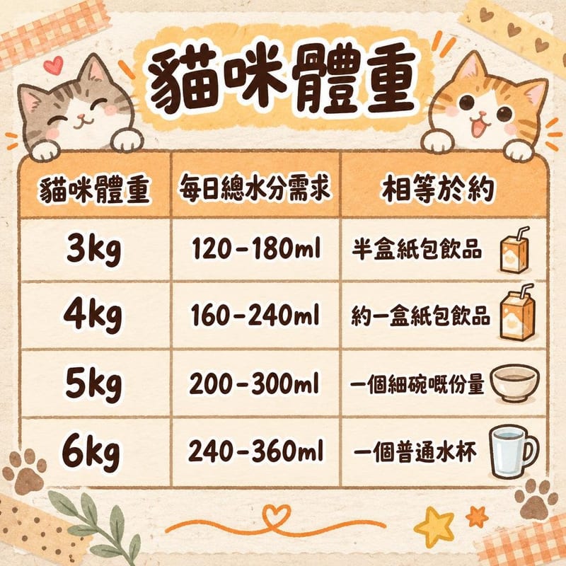 貓咪體重|PetChill 圖卡整理
