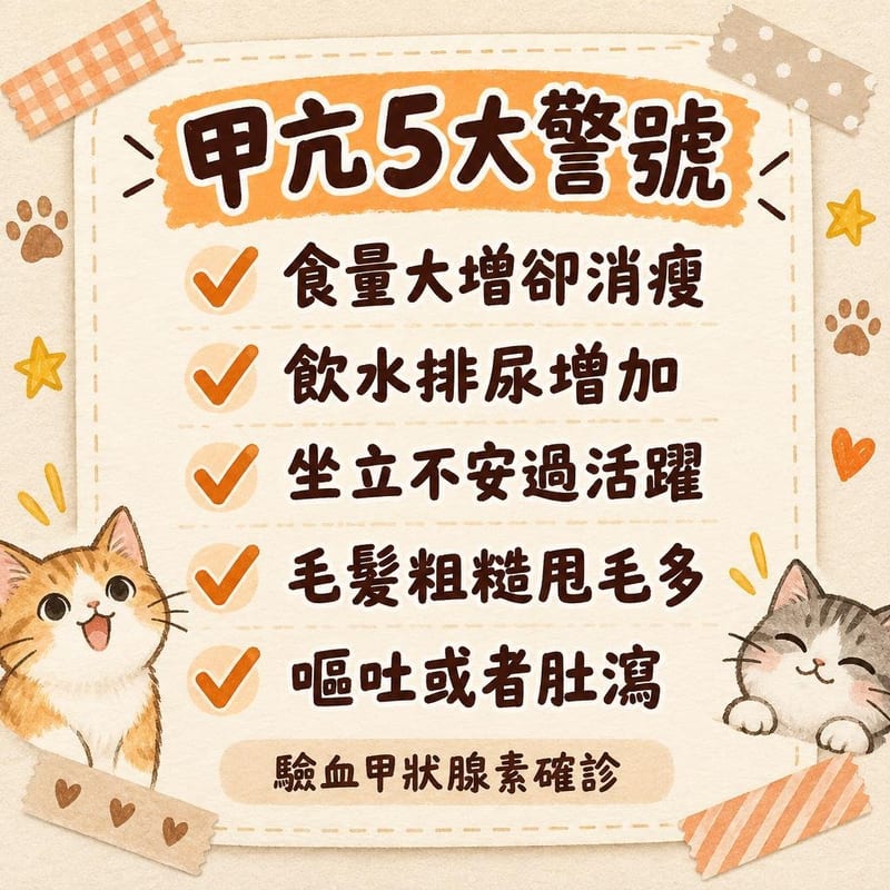 甲亢5大警號|圖卡整理