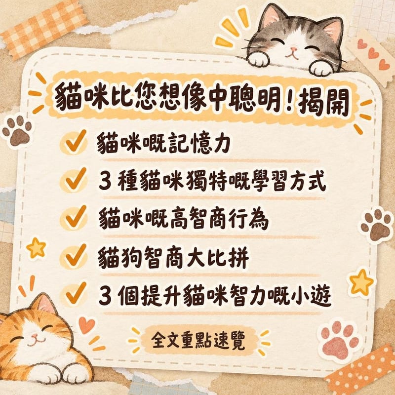 貓咪比您想像中聰明!揭開|PetChill 圖卡整理