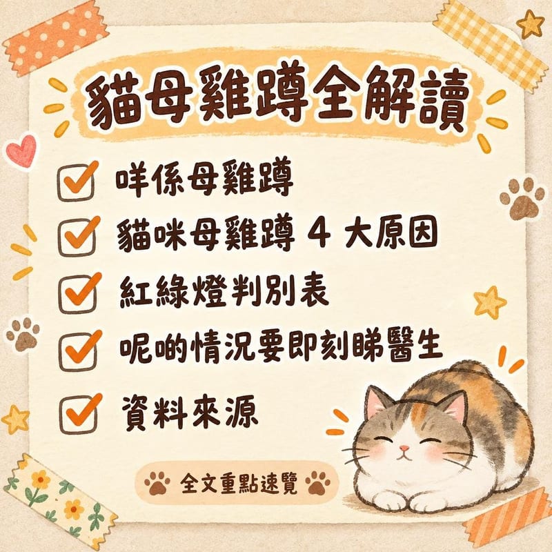 貓母雞蹲全解讀|PetChill 圖卡整理