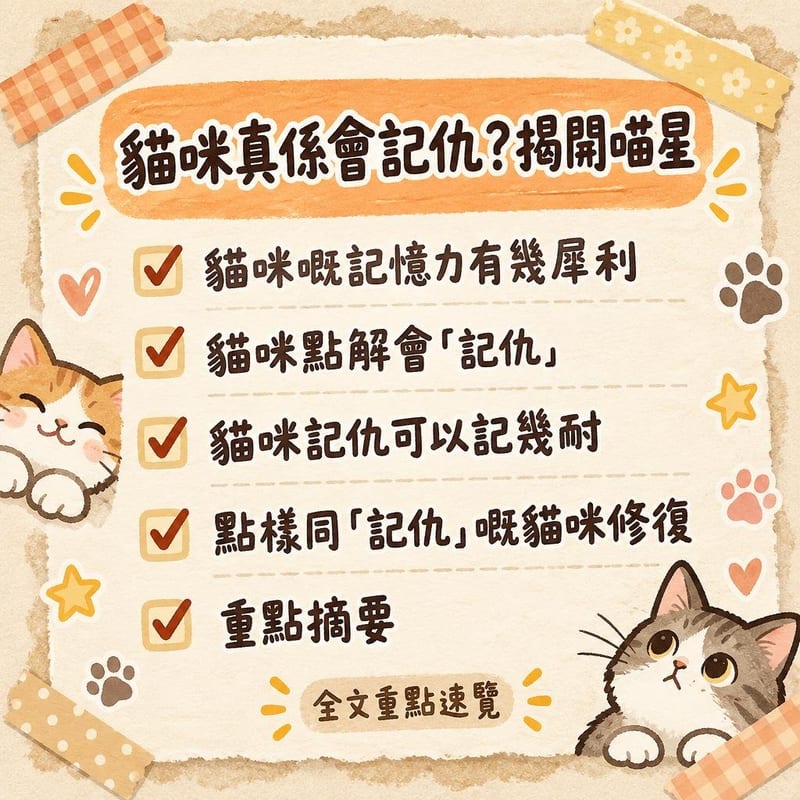 貓咪真係會記仇？揭開喵星｜PetChill 圖卡整理