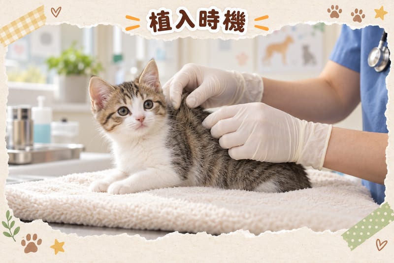 貓咪晶片植入全攻略｜PetChill 圖卡整理