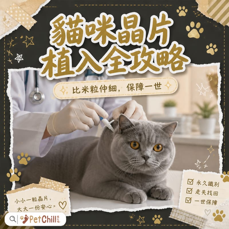 貓咪晶片植入全攻略|晶片是什麼?費用、流程、走失找回真實案例一次睇晒