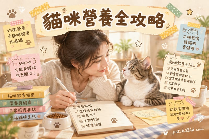 貓咪營養全攻略|蛋白質、脂肪、維生素缺一不可!正確餵食指南