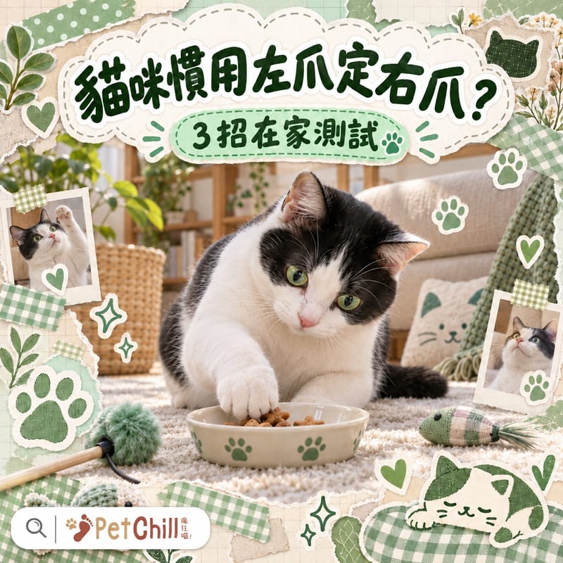 貓咪慣用左爪定右爪?左右撇原因+3招在家測試|香港貓奴指南
