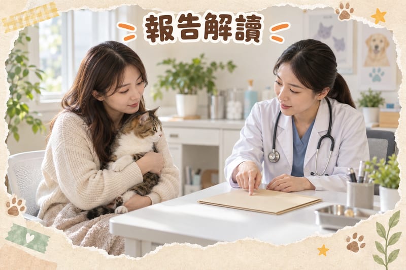 貓咪血鉀異常 驗血報告解讀:貓主同獸醫一齊睇血液檢查報告同記錄表