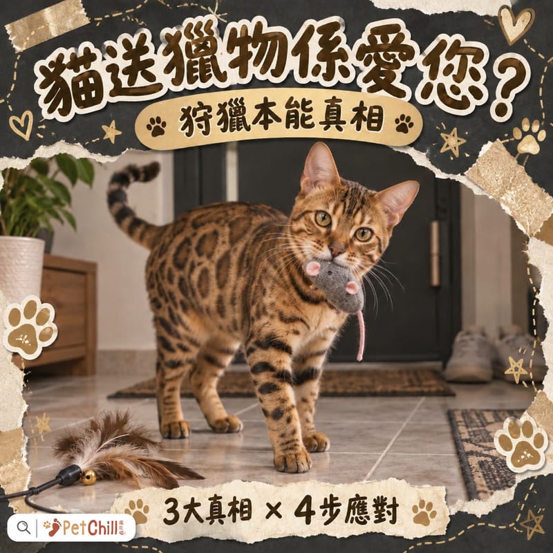貓帶「獵物」返嚟送您＝愛您？拆解送禮行為背後的狩獵本能真相｜香港貓奴必睇