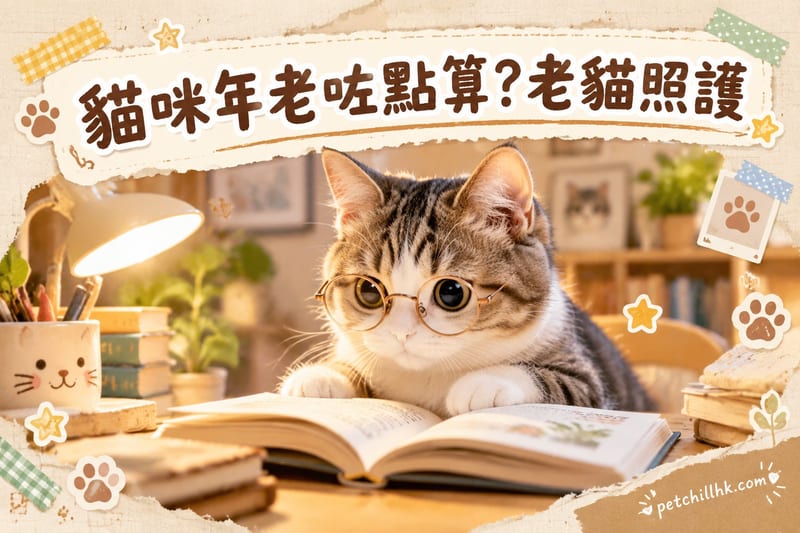 老貓照護全攻略｜香港貓咪老化警號＋10個日常護理貼士