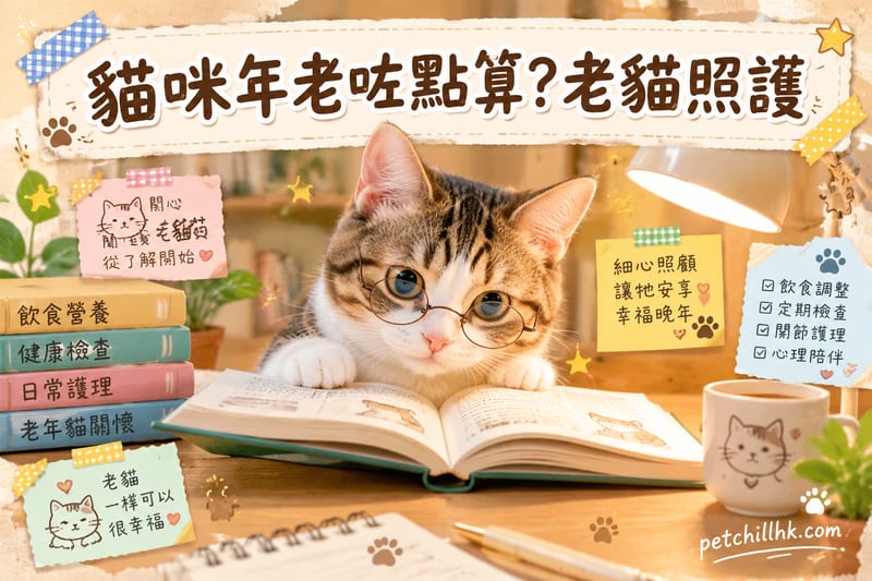 貓咪年老咗點算?老貓照護全攻略|10個老化警號+日常護理指南