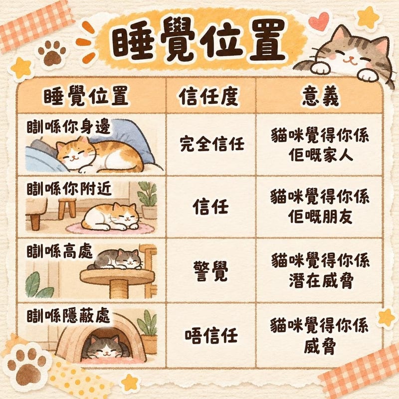 睡覺位置|PetChill 圖卡整理