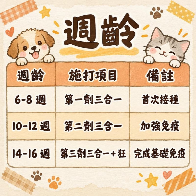 週齡｜PetChill 圖卡整理