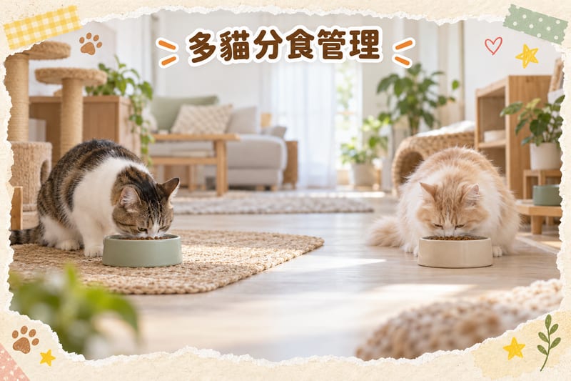 Multi-cat separate feeding management