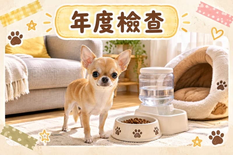 老年芝娃娃同獸醫診所護士配合做體檢,聽診器瞬間,場景專業安心