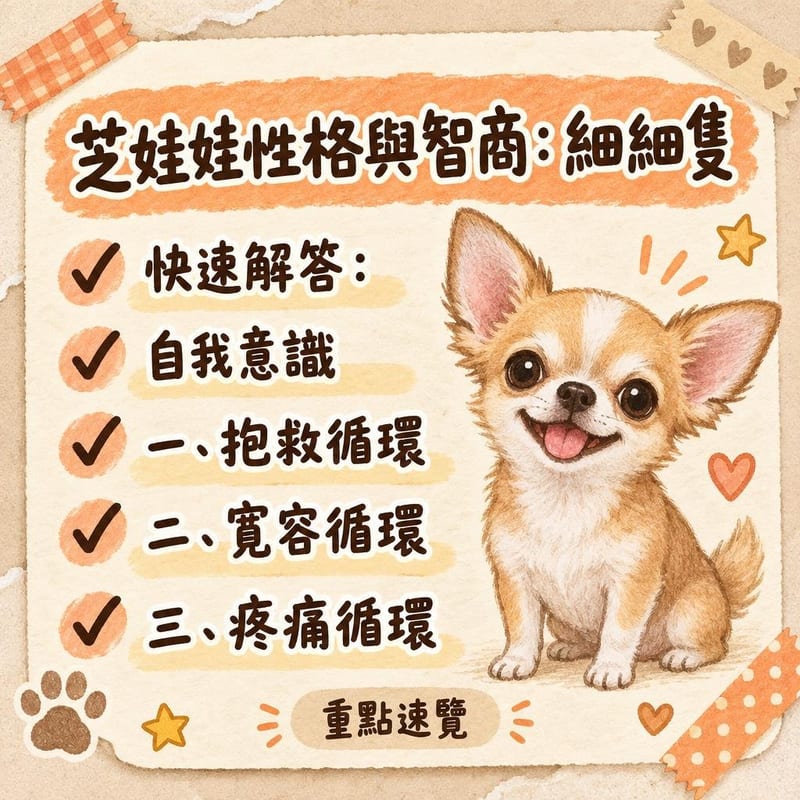 小朋友坐喺地臺玩玩具，芝娃娃隔住一倍距離好奇觀察，媽媽喺旁邊見證，場景溫和有界