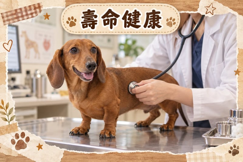 主人幫長毛臘腸狗梳毛,順手檢查皮膚狀況