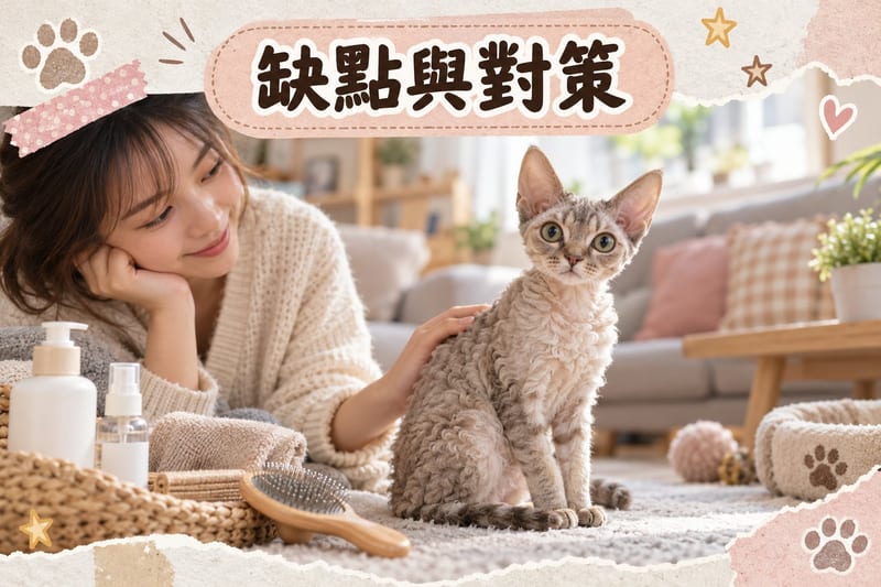 主人用寵物耳道清潔液同棉花幫德文捲毛貓清潔大耳仔,動作輕柔