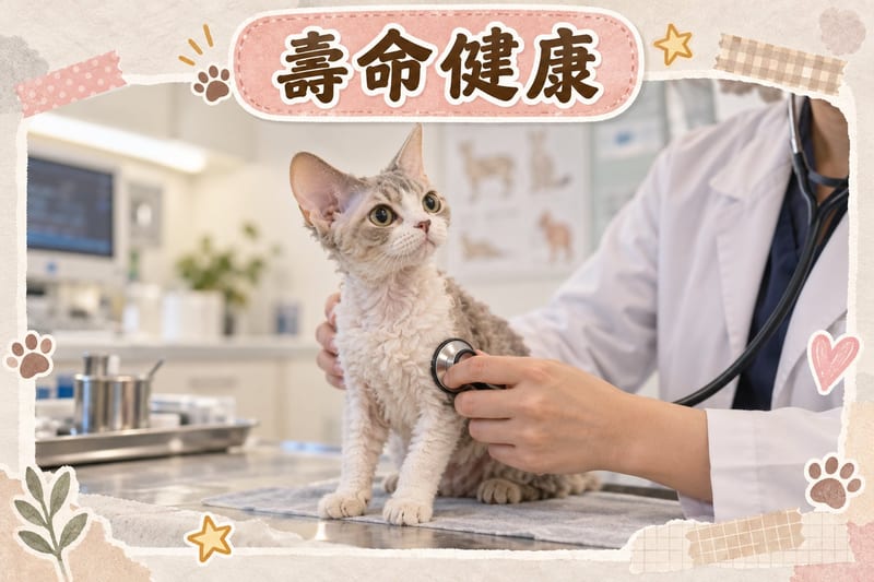 德文捲毛貓幼貓到成貓嘅體態變化,企喺香港住宅地板軟墊上對比身形
