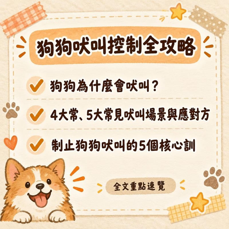 狗狗吠叫控制全攻略|PetChill 圖卡整理