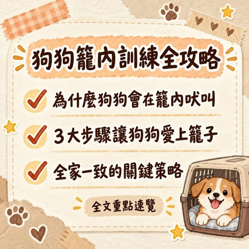 狗狗籠內訓練全攻略｜PetChill 圖卡整理