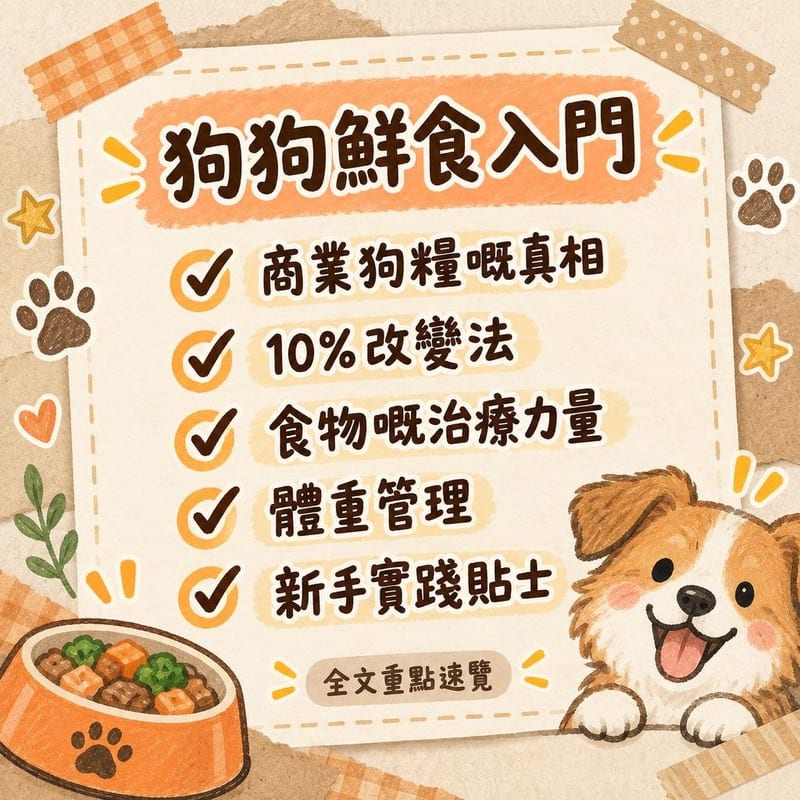 狗狗鮮食入門|PetChill 圖卡整理