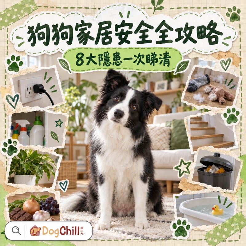狗狗家居安全|8大隱患+入住安全檢查清單