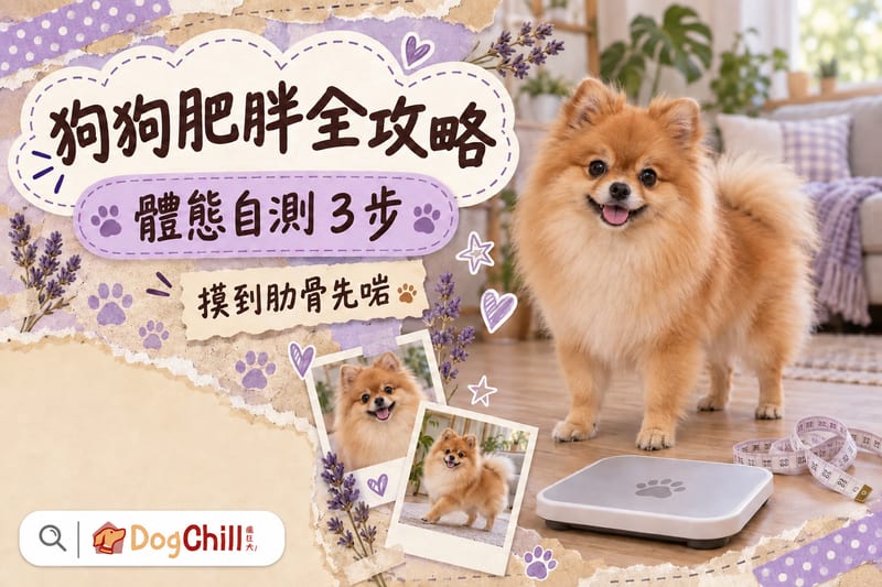 狗狗肥胖點算?體態自測3步+4大減重方法