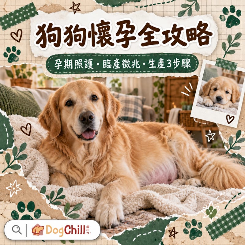 狗狗懷孕點算好?孕期照護3階段+5大臨產徵兆