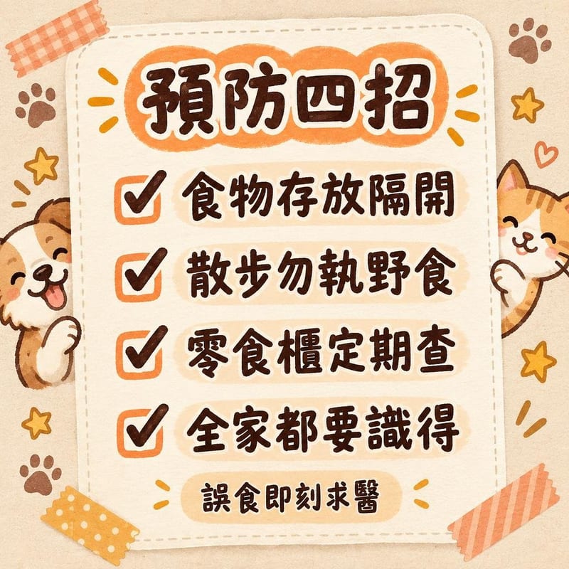 預防四招｜PetChill 圖卡整理