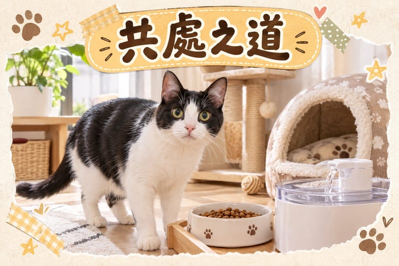 公屋客廳內,一隻橘色唐貓瞓喺主人隔籬嘅梳化,電視光映喺貓面上