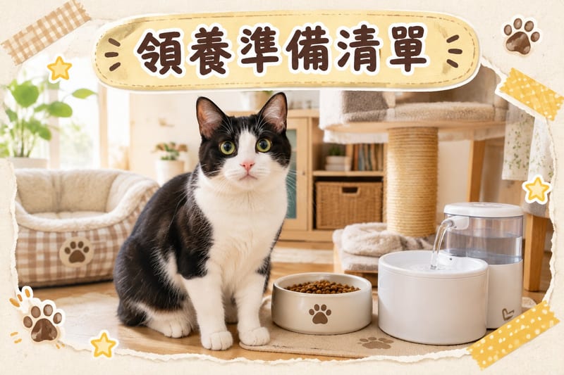 一隻黑白奶牛唐貓瞓喺窗台窩內,窗外係夕陽下嘅唐樓輪廓