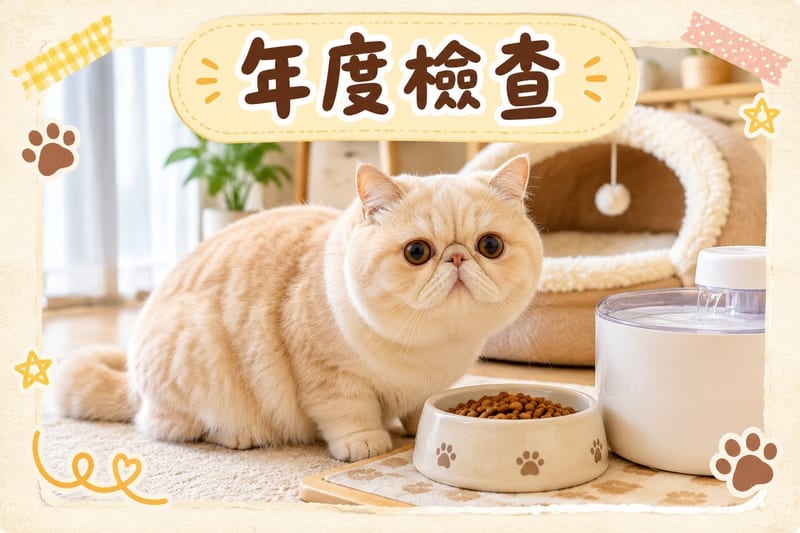 白髮長者同佢嘅奶油色異國短毛貓喺梳化上瞓覺