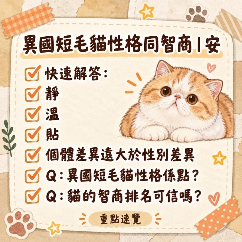 小朋友輕輕摸住一隻趴喺地毯上嘅異國短毛貓,母親喺旁看守