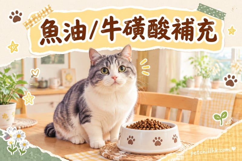 魚油牛磺酸補充指南｜香港貓狗Omega-3挑選與餵食注意