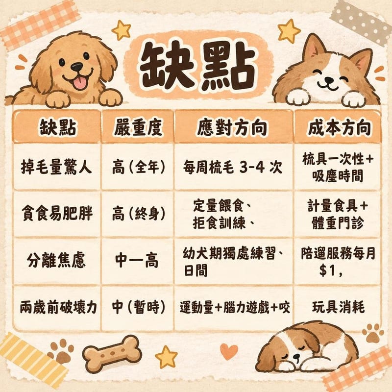 golden-retriever-disadvantages-hk 知識圖卡1