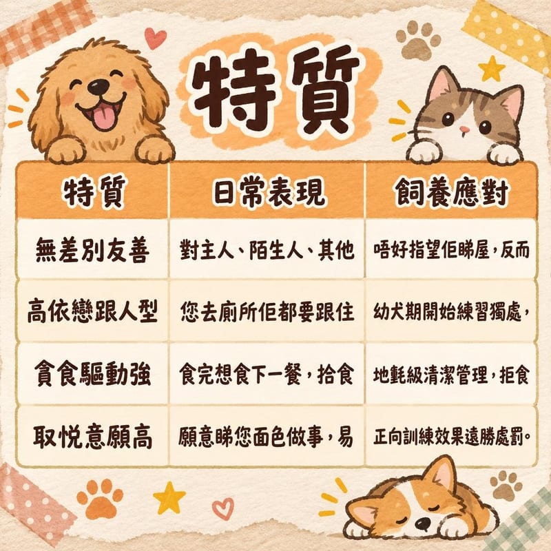 golden-retriever-personality-hk 知識圖卡1