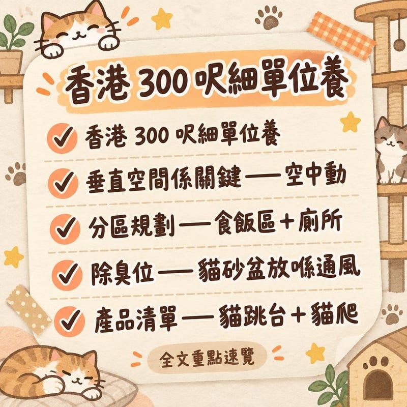 香港 300 呎細單位養｜PetChill 圖卡整理