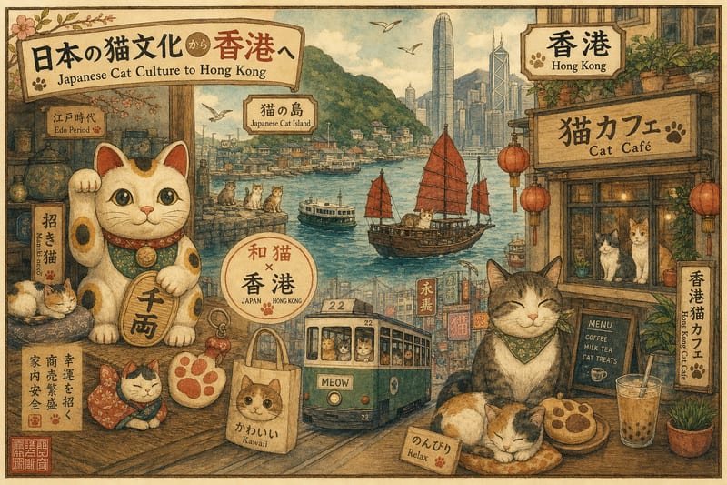 日本貓文化對香港的影響|招財貓、貓島與貓經濟