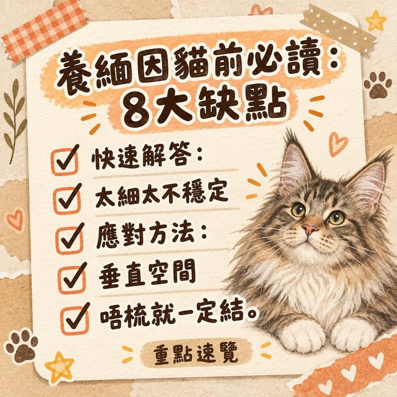 大型貓跳臺與特大貓廁嘅家居配置示意