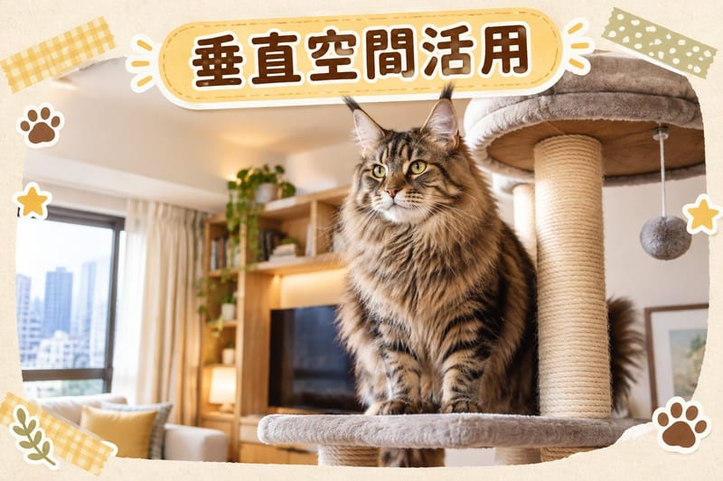 大型硬殼航空箱內嘅緬因貓,箱門敞開置於客廳,示範從小適應外出箱